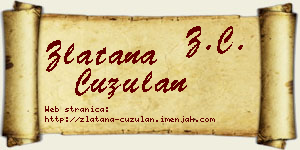 Zlatana Ćuzulan vizit kartica